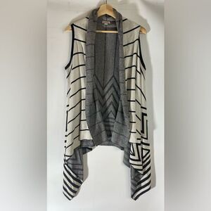 5 for $25: Striped Gray and Black Women's Sweater Vest